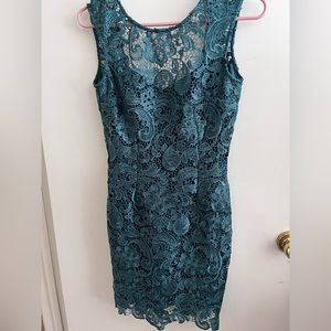Green lace Aythea dress, size small